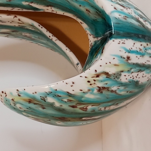 Vintage Glazed Ceramic Fun Shaped Vase - Picture 6 of 16